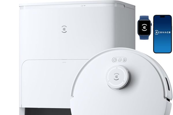 ECOVACS DEEBOT T30S Robot Lavapavimenti e Aspirapolvere, 11000Pa, Anti-grovigli, TruEdge™ Taglio Adattivo Bordi, Lavaggio Mocio ad Acqua Calda a 70°C, Sollevamento Mop 9mm, Evitamento Degli Ostacoli