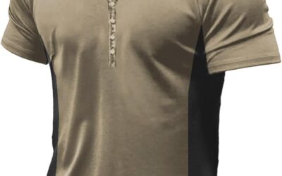 GDGTBNH Blusa Uomo Moda Taglia Grossa Nubilato Estivo Manica Corta Stampa Pulsante Top Biancheria Henley Comodo Maglietta