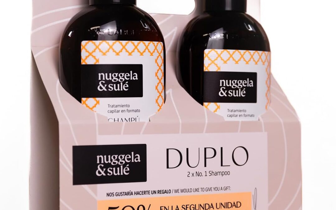 Nuggela & Sulé Confezione DUPLO: Shampoo n. 1 Edizione Limitata 2024-50% di sconto sulla seconda unità, rafforza e stimola la crescita dei capelli, 2 x 250 ml