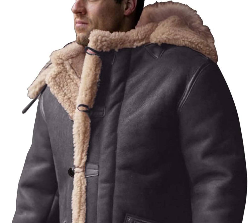 Generico Giacca Bomber Uomo Impermeabile Biker Cerniera Giacca Pelle Giubbino Vintage Slim Fit Invernale Giacca Moto Giacca Militare Classico Giubbotto Uomo Bomber Pelle Uomo Marrone Per cena/lavoro