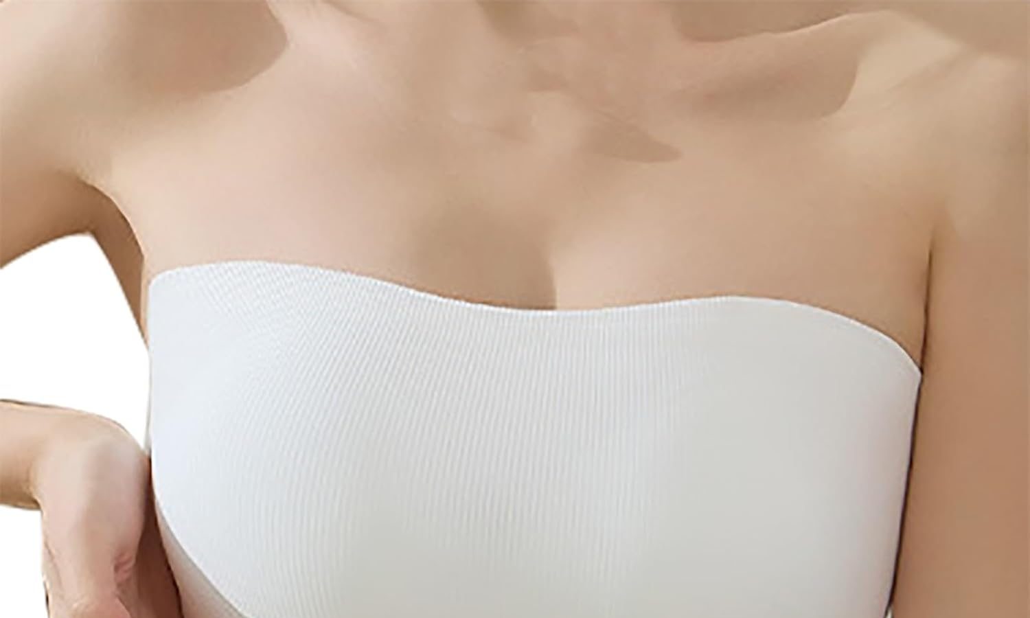 Uwdiohq Reggiseno Senza Spalline per Donna Top A Tubo Elastico Estivo Reggiseno A Fascia Traspirante Senza Fili Top A Fascia Antiscivolo Reggiseni Bralette Toppa Reggiseno Reggiseno Antisudore