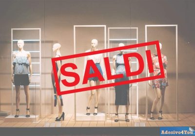 Sale Segno di Arte della Parete di iscrizione della Parete di Sconto 100×50 cm. dell’autoadesivo del Vinile del Negozio Esterno di Progettazione della Parte Anteriore Adesivo4You (Bianco (W))