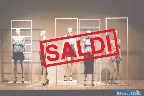 Sale Segno di Arte della Parete di iscrizione della Parete di Sconto 100×50 cm. dell’autoadesivo del Vinile del Negozio Esterno di Progettazione della Parte Anteriore Adesivo4You (Bianco (W))