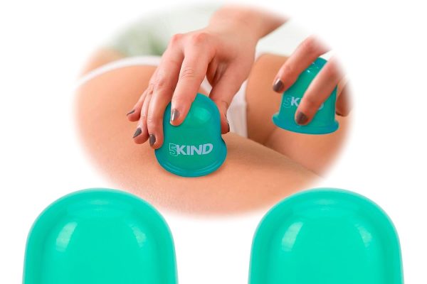 5kind Clinical Skincare – Set coppette anticellulite con istruzioni, sacchetto di raso, ebook omaggio e buono sconto per la crema anticellulite 5kind