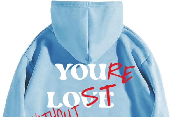 Generico Felpa Donna con Cappuccio E Zip Invernale Felpa con Cappuccio confessionale da Donna in Pile, Stampa a Lettera Semplice, Tasca Grande, Stampa con Felpe Donna Sconti Felpa Zip