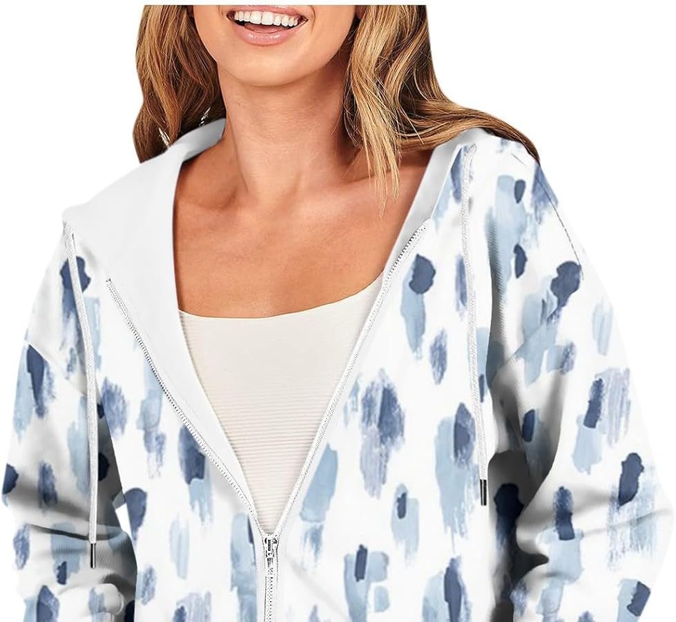 SCBFDI Giacca Donna Autunno, Giacche da Allenamento per Donna Felpa con Cappuccio con Zip Intera Felpe con Cappuccio A Maniche Lunghe Tasche Giacca Cappotto Abiti Autunnali