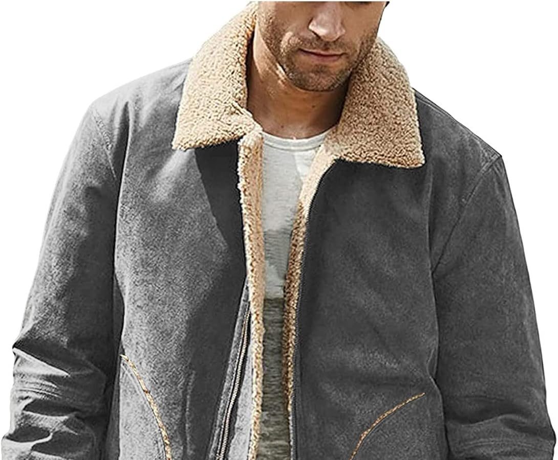 Generico Uomo Giubbotto Manica Lunga Finta Pelle Biker Casuale Cotone Moda Giacca Giubbotti Uomo Giacca Uomo Pelle Rossa Casual e confortevole