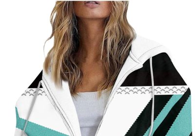 SCBFDI Felpa Donna con Zip E Cappuccio, Giacca da Moto, Donna Zip Up Felpe con Cappuccio Y2K Giacche Casual A Maniche Lunghe Maglioni Autunnali con Coulisse