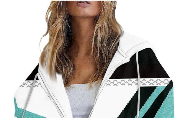 SCBFDI Felpa Donna con Zip E Cappuccio, Giacca da Moto, Donna Zip Up Felpe con Cappuccio Y2K Giacche Casual A Maniche Lunghe Maglioni Autunnali con Coulisse