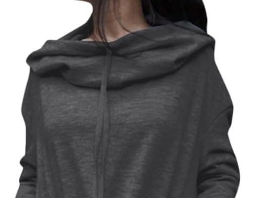 Cocila Felpa con Cappuccio da Felpa con Cappuccio Lunga Top da Felpa con Cappuccio Camicetta Asimmetrica Felpa Pelliccia