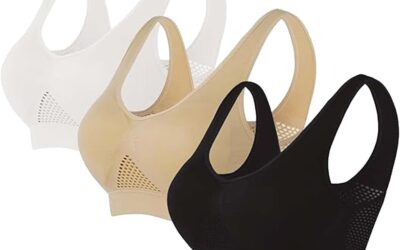 Cocila Reggiseno Donna Comfort per Donna Reggiseni Yoga per Dormire Senza Fili Senza Cuciture con Imbottiture Rimovibili Reggiseno Sportivo Sostegno Medio Reggiseno Stringente
