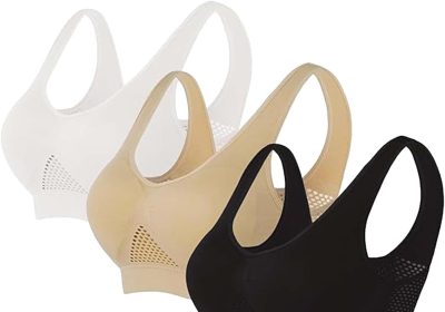 Cocila Reggiseno Donna Comfort per Donna Reggiseni Yoga per Dormire Senza Fili Senza Cuciture con Imbottiture Rimovibili Reggiseno Sportivo Sostegno Medio Reggiseno Stringente
