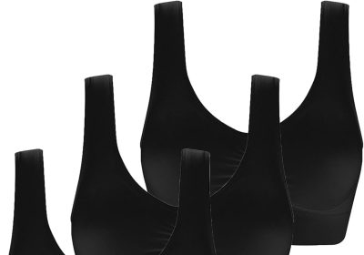 Uwdiohq Reggiseno Plus Reggiseno Ultra Sottile Coppa Piena Top Reggiseno Sportivo da Donna di Colore Grande Camicetta da Donna Reggiseno Cotone Ferretto Reggiseno Sportivo Donna Fucsia