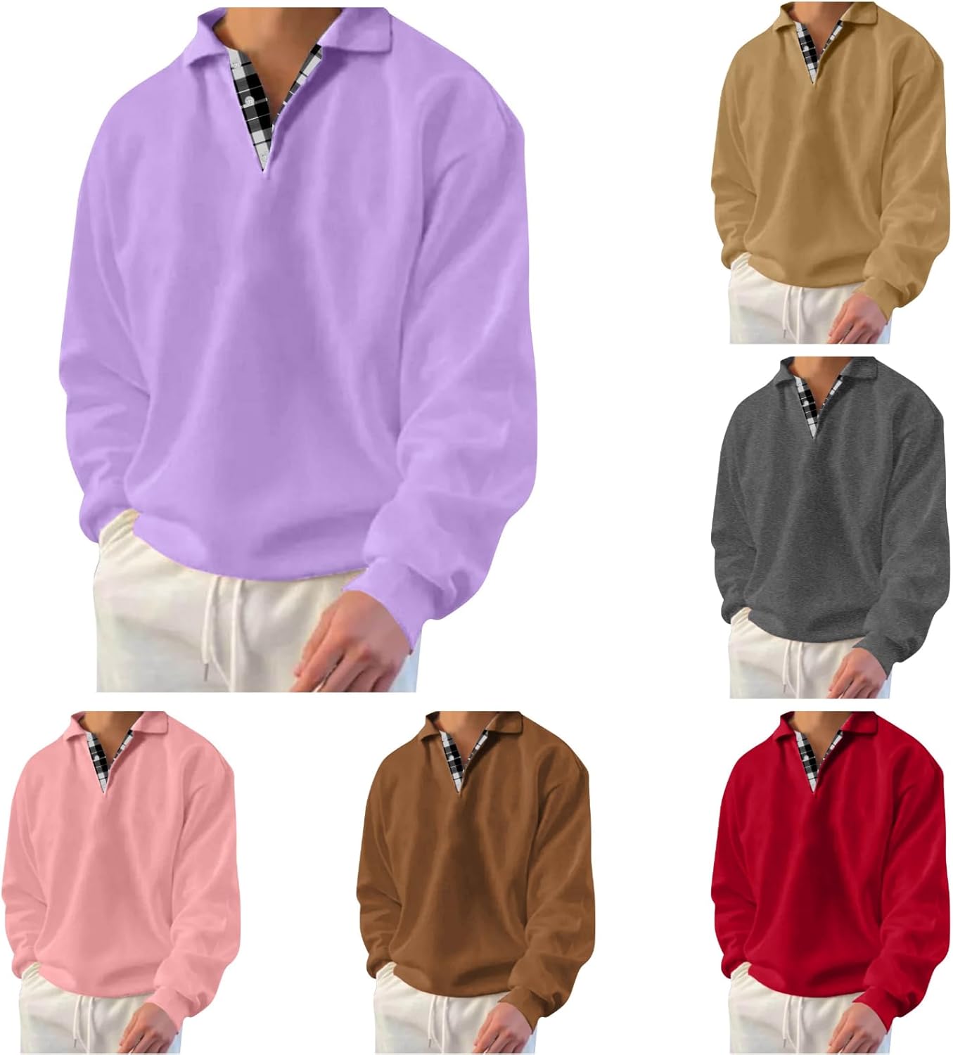 JMEDIC Felpa Buffa Felpa con Cappuccio da Uomo Autunno e Inverno Moda Casual Felpa con Cappuccio Tascabile in Pile Tinta Unita Lampo del Giorno Completo Calcio