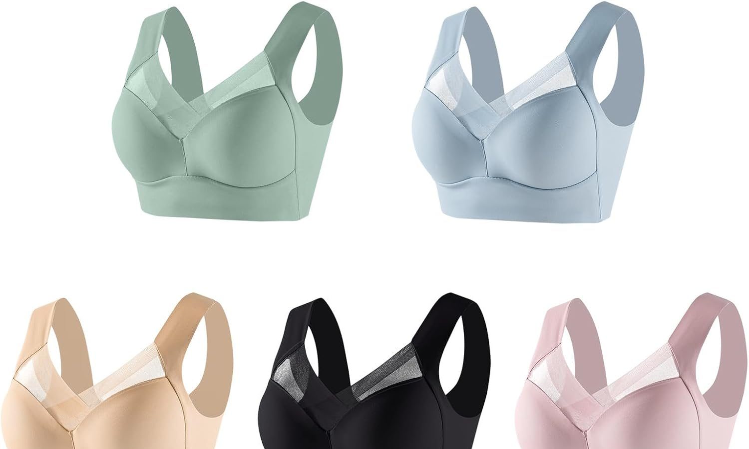 Uwdiohq Pannello Adesivo Adesivo Adesivo per Abbigliamento Reggiseno Adesivo Yoga Crop Vest Reggiseni Anti-Cedimento per La Schiena Reggiseni Materni Grigio Sportivo da Reggiseno Abiti Scollati