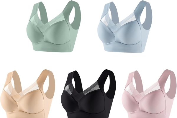 Uwdiohq Pannello Adesivo Adesivo Adesivo per Abbigliamento Reggiseno Adesivo Yoga Crop Vest Reggiseni Anti-Cedimento per La Schiena Reggiseni Materni Grigio Sportivo da Reggiseno Abiti Scollati