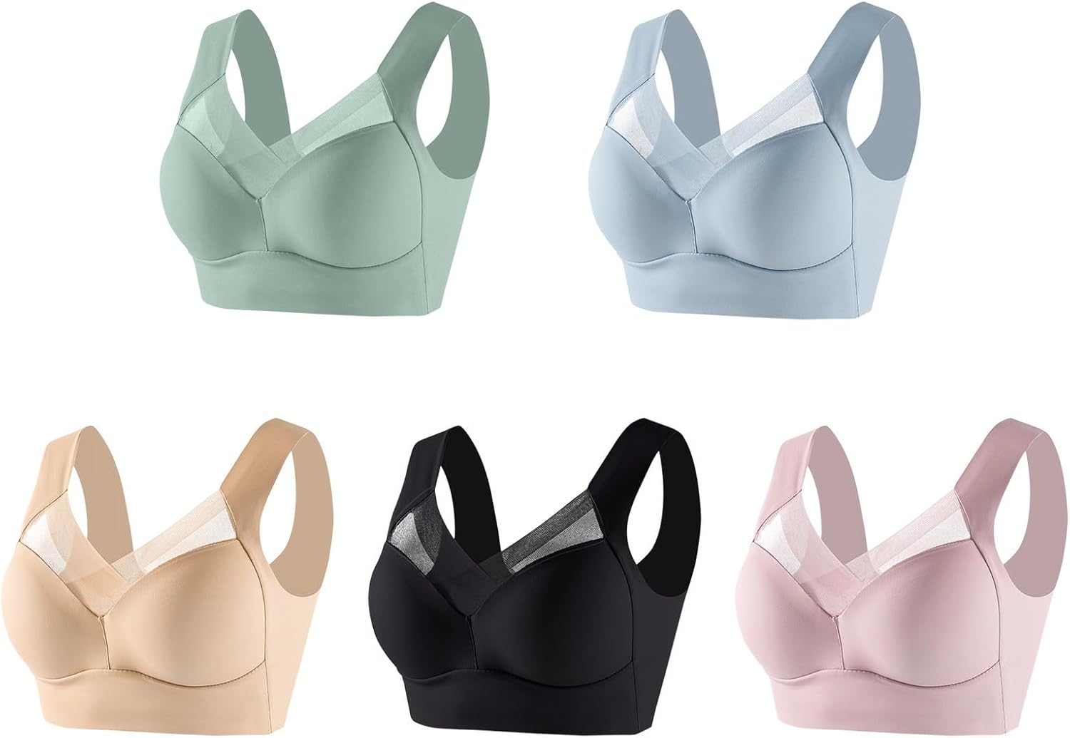Uwdiohq Pannello Adesivo Adesivo Adesivo per Abbigliamento Reggiseno Adesivo Yoga Crop Vest Reggiseni Anti-Cedimento per La Schiena Reggiseni Materni Grigio Sportivo da Reggiseno Abiti Scollati