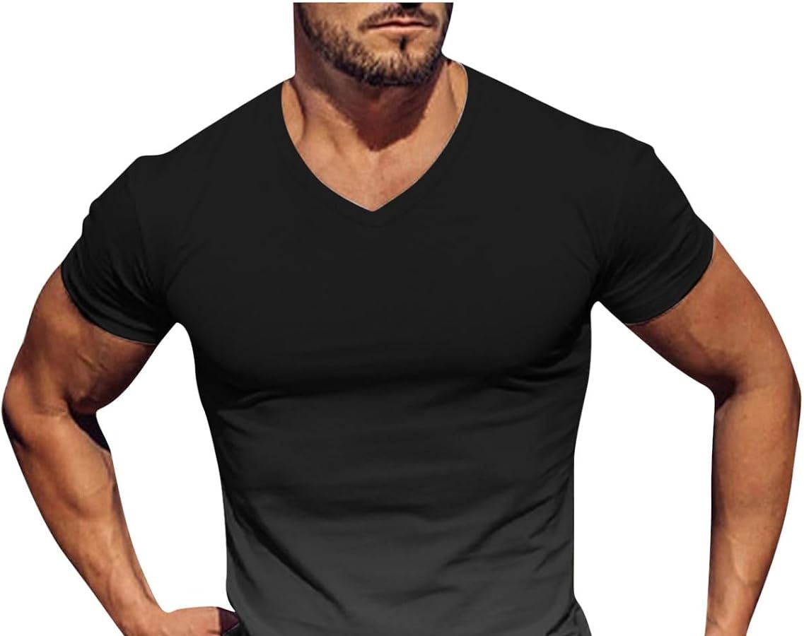 Generico T Shirt Uomo di Marca Magliette Angels Camicia Coreana Sconti del Giorno Abbigliamento per Ragazzi Gilet Uomo da Lavoro 5XL Camicia di Lino Maniche Corte