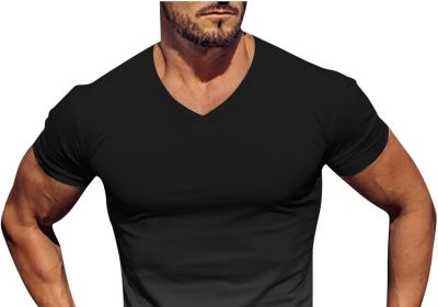 Generico T Shirt Uomo di Marca Magliette Angels Camicia Coreana Sconti del Giorno Abbigliamento per Ragazzi Gilet Uomo da Lavoro 5XL Camicia di Lino Maniche Corte