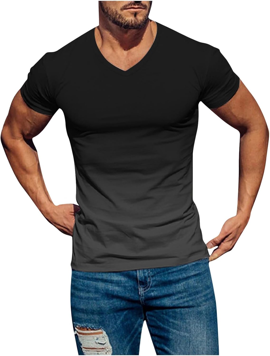 Generico T Shirt Uomo di Marca Magliette Angels Camicia Coreana Sconti del Giorno Abbigliamento per Ragazzi Gilet Uomo da Lavoro 5XL Camicia di Lino Maniche Corte