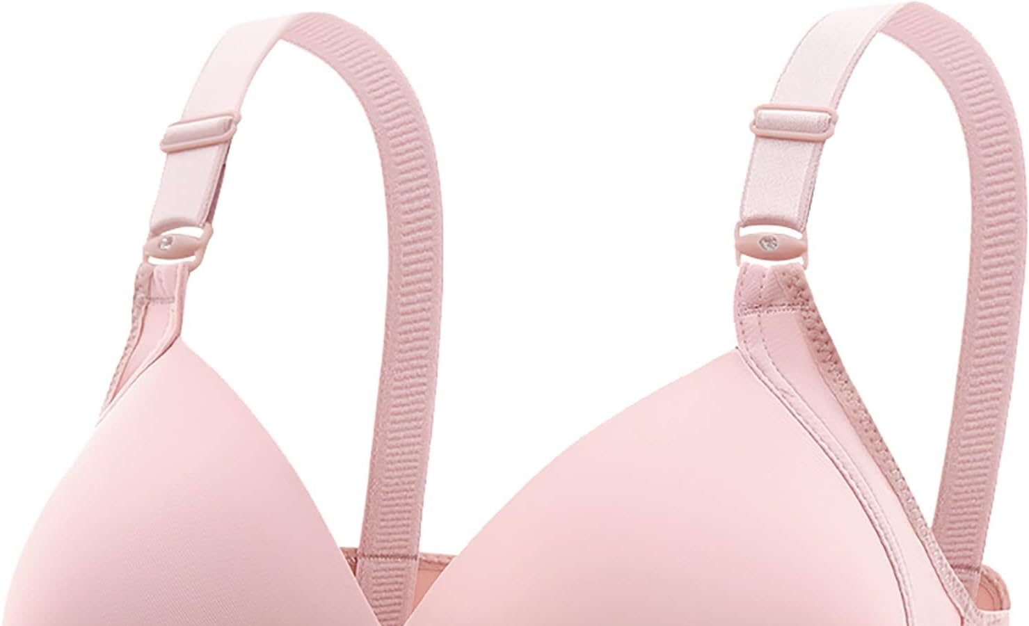 Uwdiohq Reggiseno da Donna con Anello Non in Acciaio, Comodo E Traspirante Reggiseno Irritazione Reggiseno Top Imbottito Donna Intimo Sportivo con Apertura Frontale Reggiseni Trasparenti