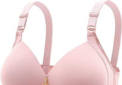 Uwdiohq Reggiseno da Donna con Anello Non in Acciaio, Comodo E Traspirante Reggiseno Irritazione Reggiseno Top Imbottito Donna Intimo Sportivo con Apertura Frontale Reggiseni Trasparenti