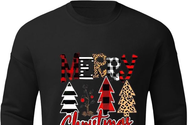 Generico Felpa Marrone Chiaro e Inverno Felpa Pullover a Maniche Lunghe a Cappuccio con Stampa a Tema Vacanze di Natale Tute Complete Felpata Abbigliamento Sconti