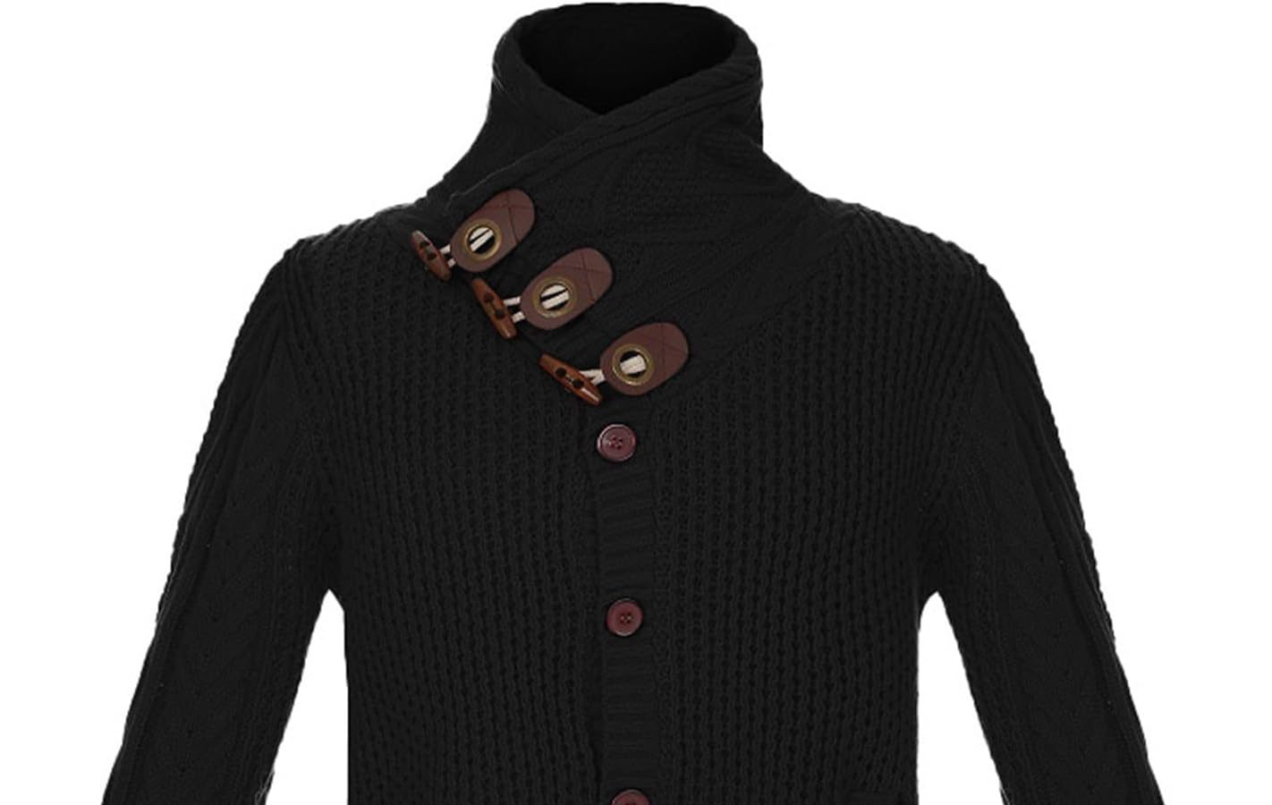 Giaccone Lungo in Piuma con bottoni slim fit tinta unita autunno inverno Europa e Stati Uniti Maglione in Lana