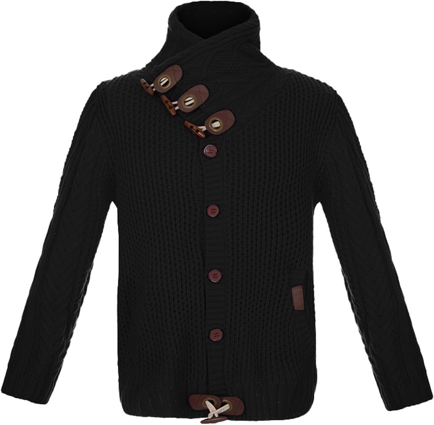 Giaccone Lungo in Piuma con bottoni slim fit tinta unita autunno inverno Europa e Stati Uniti Maglione in Lana