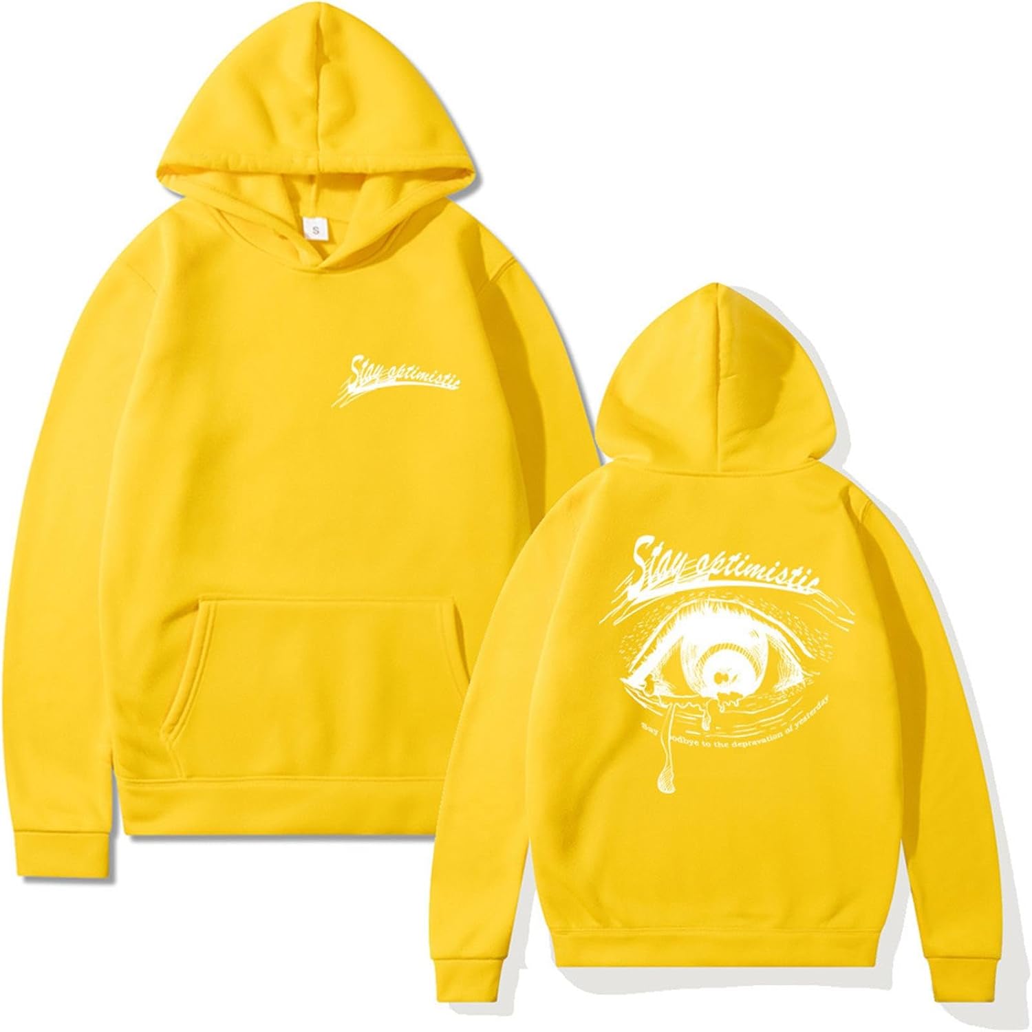 Tutte con Cappuccio grafiche da Uomo Felpe Vintage Oversize a Maniche Lunghe con Slogan e Lettera con Coulisse Streetwear Completa Invernale Felpata