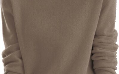 Cocila Maglione Semi Dolcevita da a Maniche Lunghe Pullover in Tinta Unita con Una Camicia Base Maglione Sciolto Caldo Autunno e Inverno Maglioni Natalizie Coppia