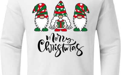 JMEDIC Invernale Cappuccio Lunghe Senza Cappuccio con Stampa di Parti a Tema Natalizio Autunnale e Invernale da Uomo Felpe Coppia Fidanzati Felpa Sconto