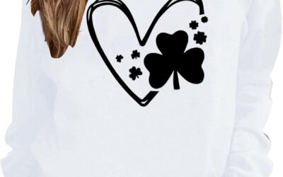 Cocila Felpa con Stampa Casual e Girocollo alla da Donna Felpa Cappuccio Orecchie Gatto