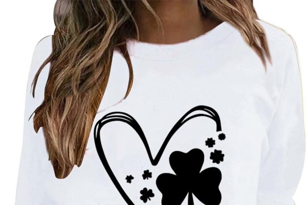 Cocila Felpa con Stampa Casual e Girocollo alla da Donna Felpa Cappuccio Orecchie Gatto