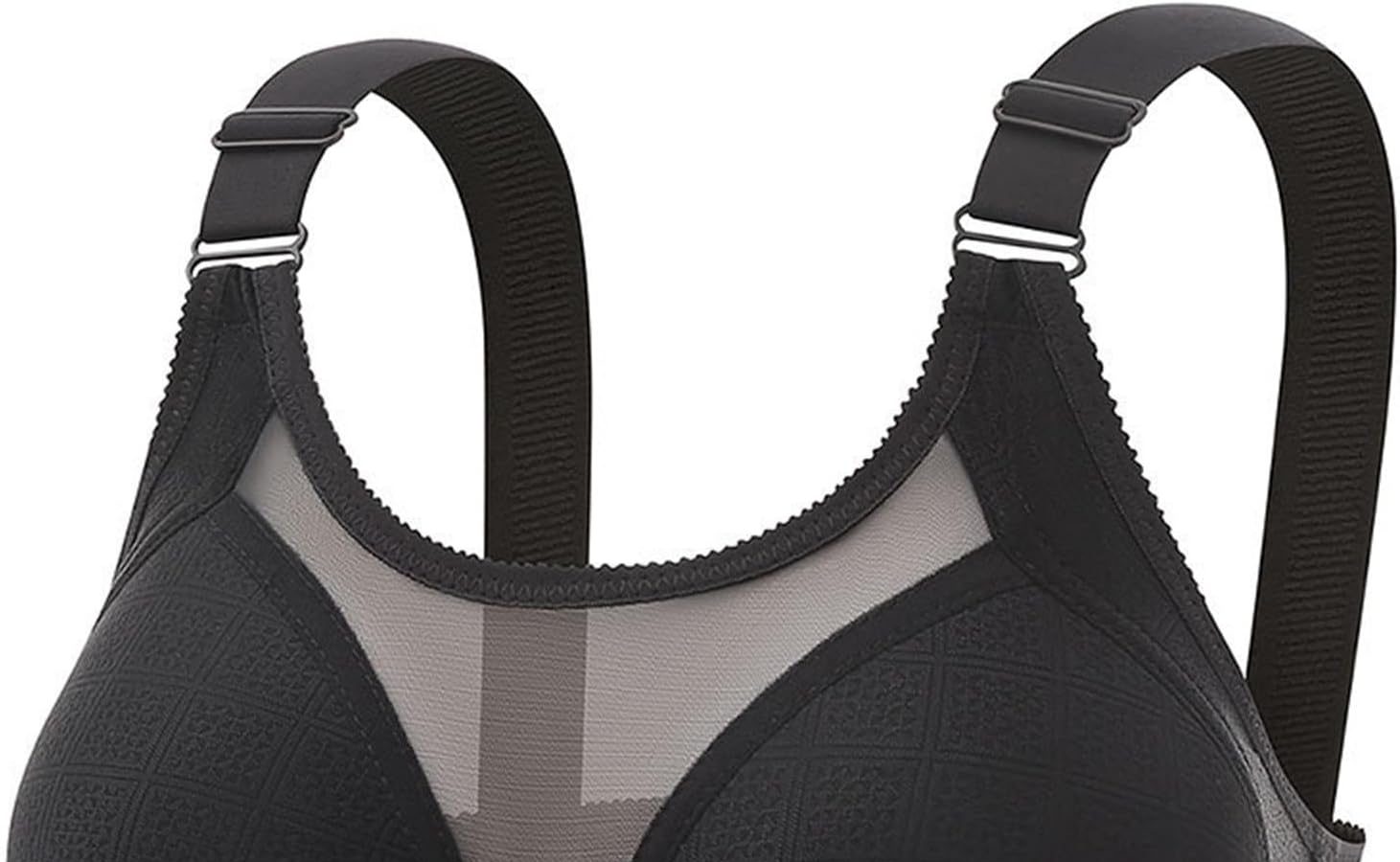 Uwdiohq Reggiseni da Donna Taglie Forti Reggiseno A Copertura Totale Comodo Bralette Traspirante Senza Ferretto Reggiseni per Tutti I Giorni Felpa Reggiseno Terza Coppa D