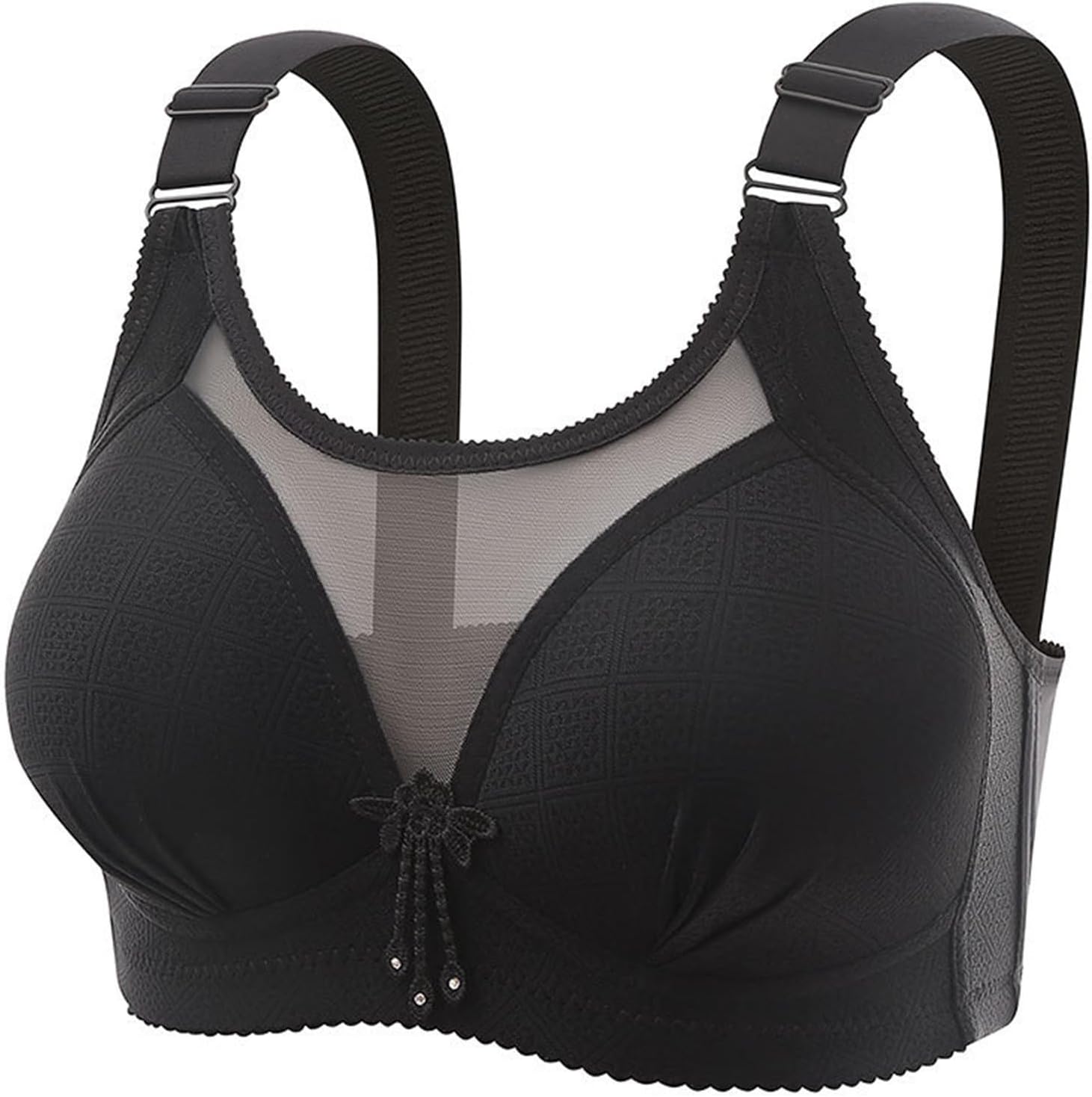 Uwdiohq Reggiseni da Donna Taglie Forti Reggiseno A Copertura Totale Comodo Bralette Traspirante Senza Ferretto Reggiseni per Tutti I Giorni Felpa Reggiseno Terza Coppa D