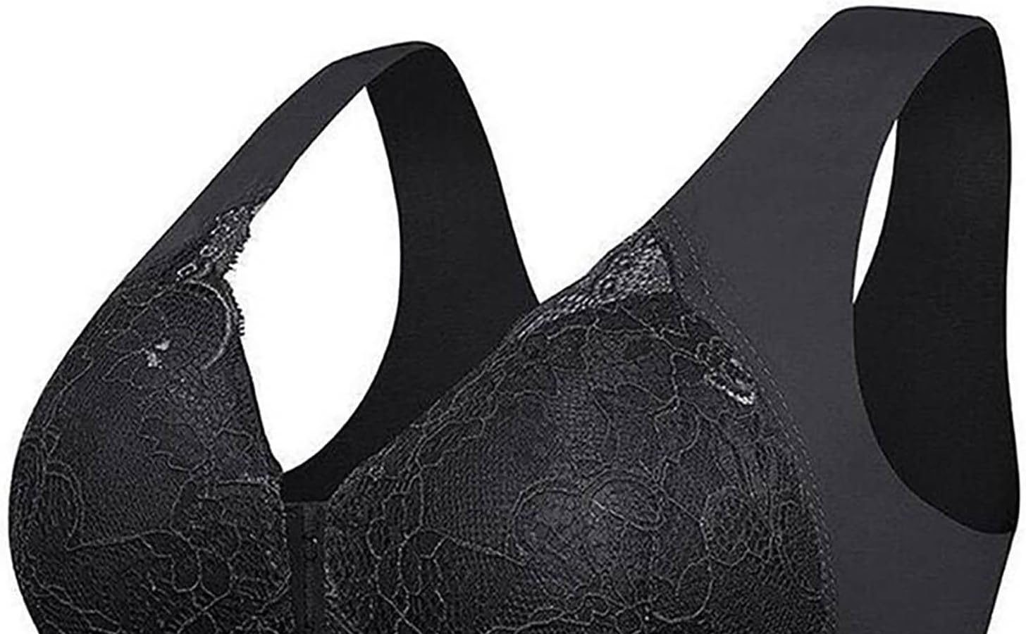 Uwdiohq Reggiseno 5D Modellante Up Senza Cuciture con Chiusura Frontale Reggiseno da Donna Morbido Reggiseno in Pizzo da Donna Reggiseno Seducente Reggiseno Imbottito Ragazza