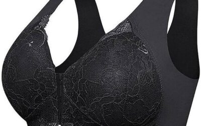 Uwdiohq Reggiseno 5D Modellante Up Senza Cuciture con Chiusura Frontale Reggiseno da Donna Morbido Reggiseno in Pizzo da Donna Reggiseno Seducente Reggiseno Imbottito Ragazza