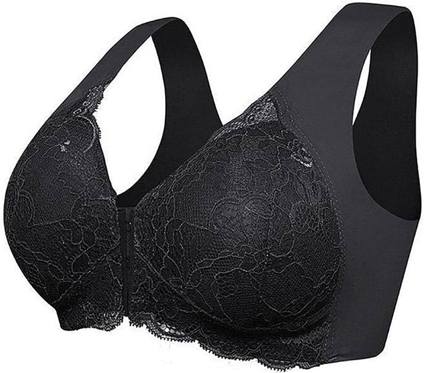 Uwdiohq Reggiseno 5D Modellante Up Senza Cuciture con Chiusura Frontale Reggiseno da Donna Morbido Reggiseno in Pizzo da Donna Reggiseno Seducente Reggiseno Imbottito Ragazza