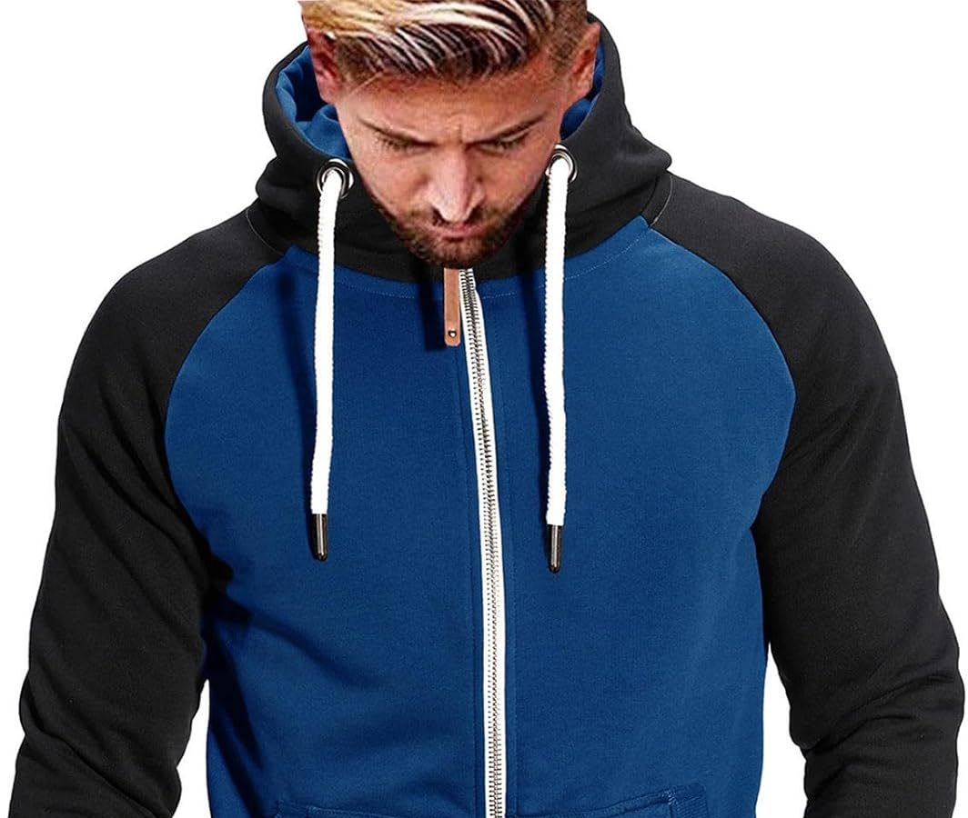JMEDIC Maglione con Cappuccio Abbinato a Colori Sportivi Casual da Coppia Felpa Sconto Maglione Consegna Natale Felpa Inverno Pelliccia