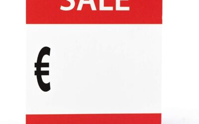 Sale Euro – Etichette per prezzo, sconto%%, 100 pezzi