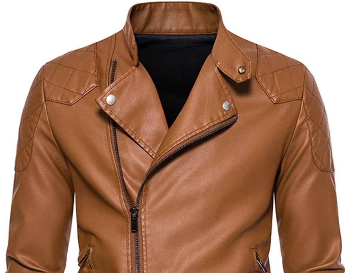 Blazer da Uomo Slim Fit PU Suit Jacket Giacca in Pelle con Risvolto Elegante Formale Nozze Affari Festa Business Evening da Lavoro Giacca In Pelle Giubbotto In Pelle Uomo Xxl S/M L Xl 2Xl 3Xl 4Xl 5Xl