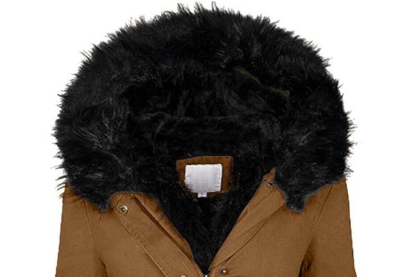 STRY Cappotto Beige Cappotto da donna Warm Zip Up Manica lunga Giacca casual con cappuccio Cappotto High Street Slim Inverno Caldo Addensare Top Cappotto Donna Lana