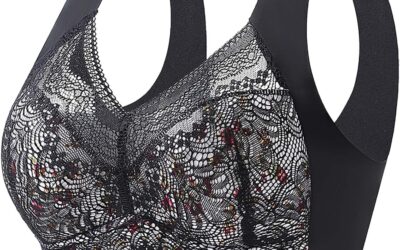 Uwdiohq Reggiseni Sostegno per Le Donne Cintura Regolabile Reggiseni A Copertura Totale Comodi Reggiseni Senza Ferretto Top Bambina Reggiseno Reggiseno Pizzo Schiena Intimo Donna di Marca