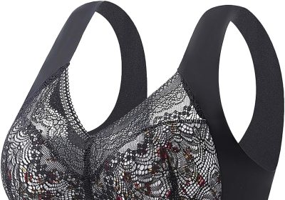 Uwdiohq Reggiseni Sostegno per Le Donne Cintura Regolabile Reggiseni A Copertura Totale Comodi Reggiseni Senza Ferretto Top Bambina Reggiseno Reggiseno Pizzo Schiena Intimo Donna di Marca
