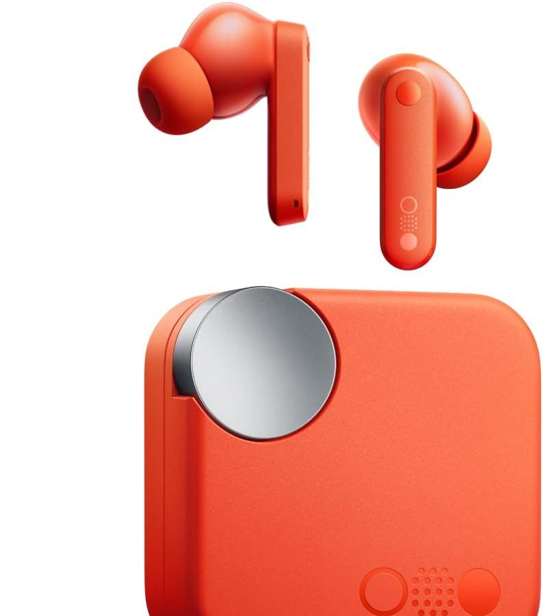 CMF by Nothing Buds – Auricolari wireless, 42 dB ANC, modalità Trasparenza, Tecnologia Ultra Bass 2.0, Audio HD di DIRAC, resistenza all’acqua IP54 e connessione a doppio dispositivo – Arancione