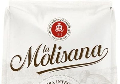 La Molisana, Mezzi Rigatoni n. 32, Pasta da Solo Grano Italiano – Trafilata al Bronzo, Ruvida e Tenace con Eccellente Tenuta in Cottura – Confezione da 500 g