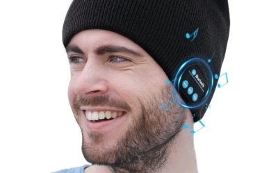 Regalo Uomo Donna Cappello Bluetooth Berretto Sci Regalo Natale Cappello Sportivi Uomo Musicale Bluetooth Lavorato a Maglia Berretto Cappello Invernali con Cuffie Stereo e Microfono Vivavoce