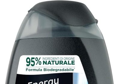 Vidal – Docciaschiuma Energy & Sport, Formula Energizzante, con estratti di Ginseng e Guaranà, Dermatologicamente Testato, 250ml