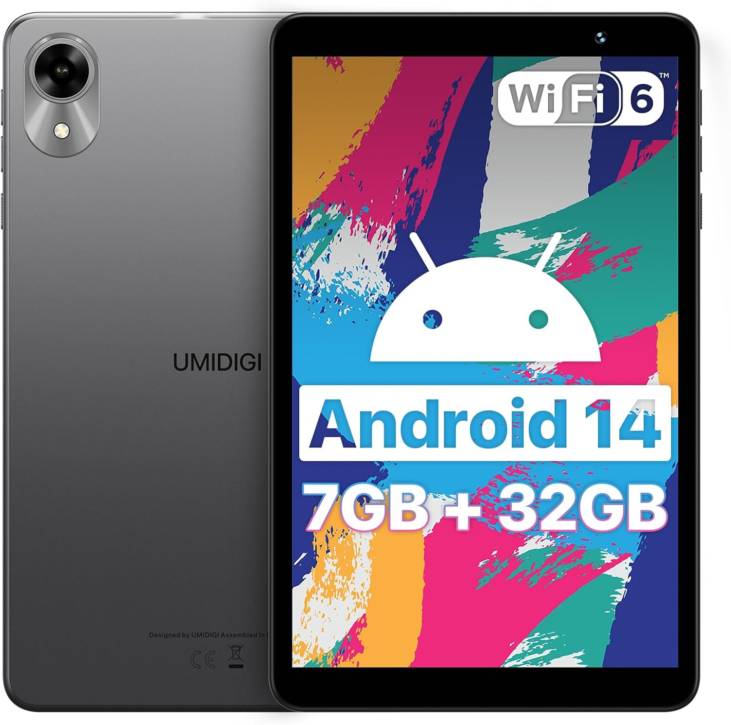 UMIDIGI Tablet Android 14, Tablet 8 Pollici,WIFI 6, G1 Tab Mini Tablet in Offerta,7(3+4) GB+32GB/TF 1TB,Batteria 5000 mAh,5MP Tablet Android,Quad Core,Bluetooth 5.0,GMS,2025